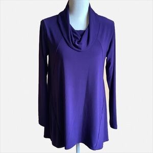 SYMPLI Purple The Look Cowl Neck Tunic Size 8